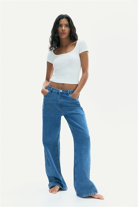 Ребристая футболка с отделкой пико 1292589002 - Фото 13682351