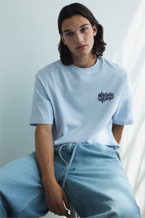 Футболка с принтом свободного кроя 1034065169 - Фото 13682844