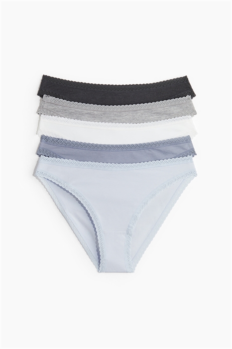 Хлопковые трусы в упаковке из 5 штук 1281416001 - Фото 13694518