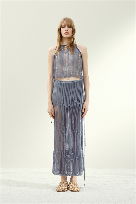 Трикотажная юбка с драпировкой 1274419001 - Фото 13696772