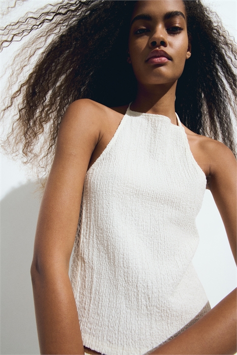 Топ с текстурированными завязками 1302186001 - Фото 13698023