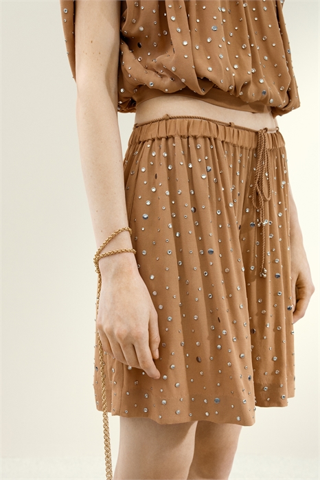 Шорты со стразами 1274412001 - Фото 13698582