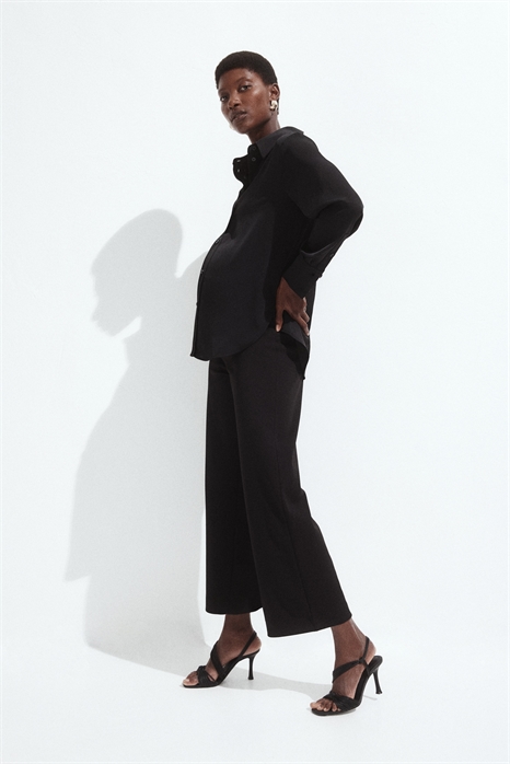 Брюки MAMA из интерлока длиной до щиколотки 1289665001 - Фото 13698983