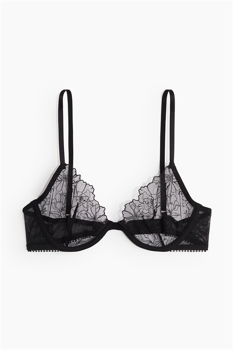 Демисезонный бюстгальтер без подкладки с вышивкой 1228776003 - Фото 13699155