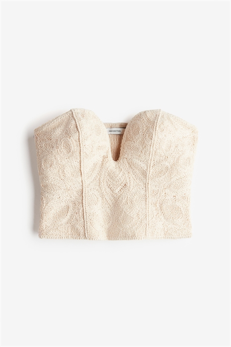 Топ-бюстье с вязаным узором 1247434001 - Фото 13699479