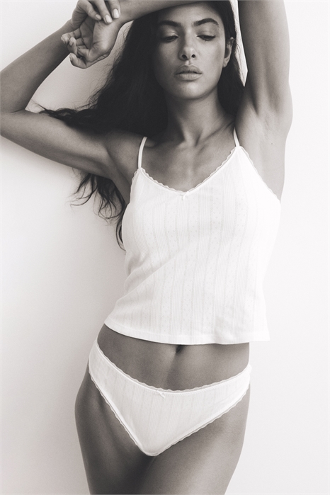 Трусы-стринги из пуантелье 2 шт. 1273409012 - Фото 13699672