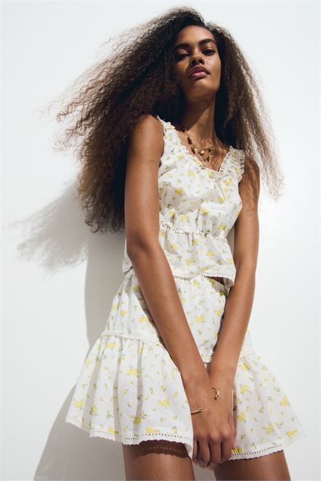 Мини-юбка с кружевными деталями 1269318002 - Фото 13700399