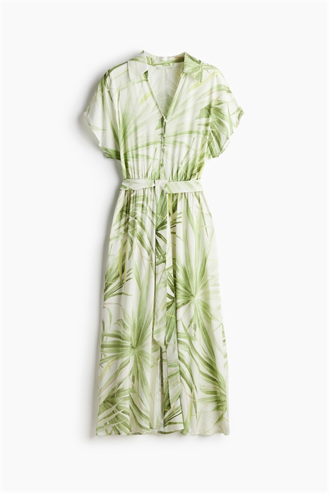 Платье-рубашка с завязывающимся поясом 1233620003 - Фото 13700631