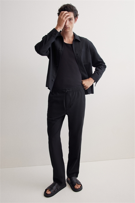 Брюки Regular Fit из льняной смеси 1253401002 - Фото 13700643