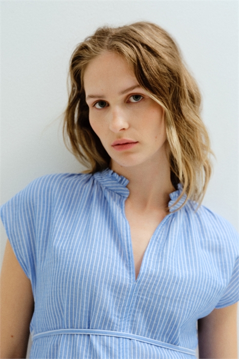 Блузка из муслина с завязками MAMA 1255762003 - Фото 13700828