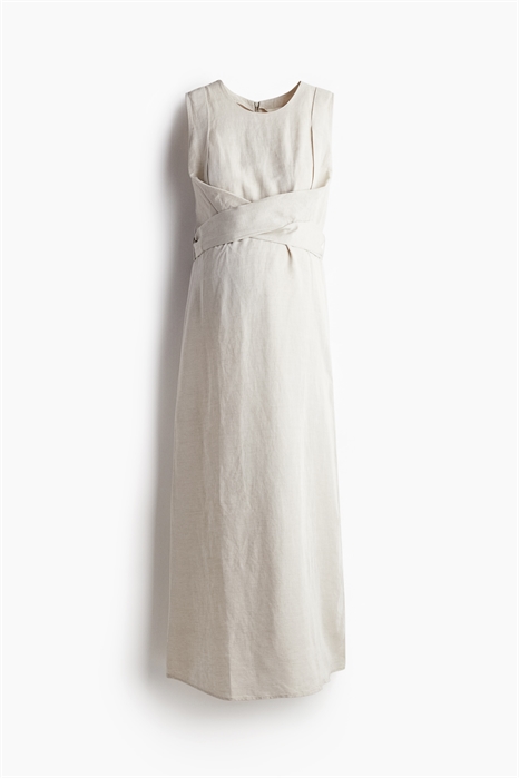 Платье для кормящих из льняного бленда MAMA 1220809001 - Фото 13701116