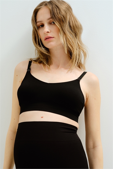 Бесшовный спортивный бюстгальтер для кормящих MAMA 1259804001 - Фото 13701506