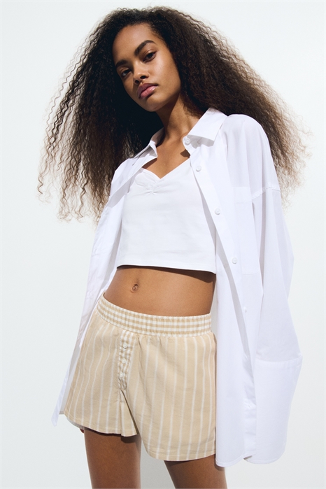 Хлопковые утягивающие шорты 1280369004 - Фото 13702559