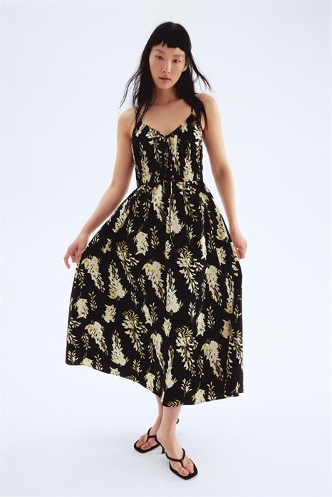 Хлопковое платье на бретельках 1282314003 - Фото 13702888