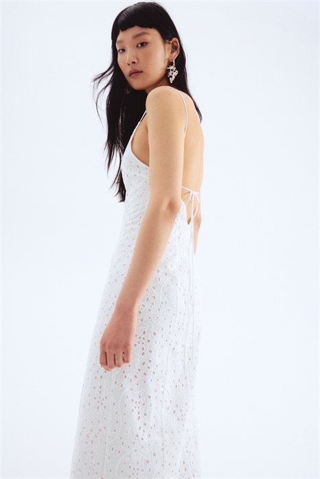 Платье на бретельках с Broderie anglaise 1292900001 - Фото 13703088