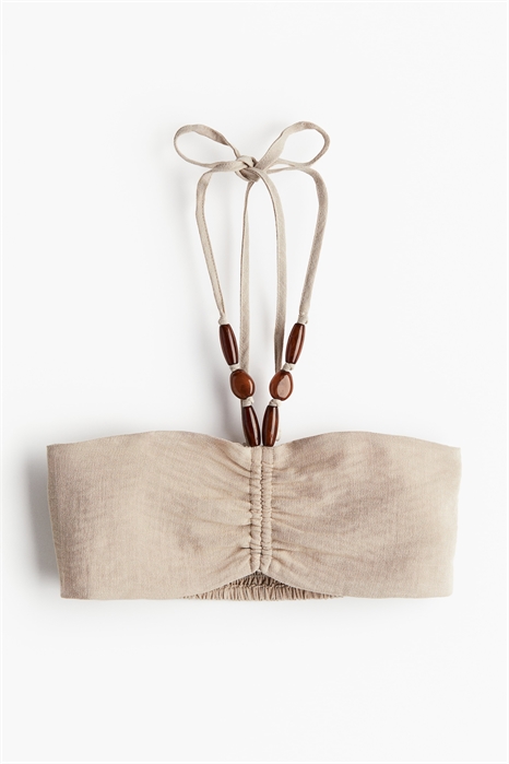 Пляжный топ с бисерным декором 1232933002 - Фото 13703129