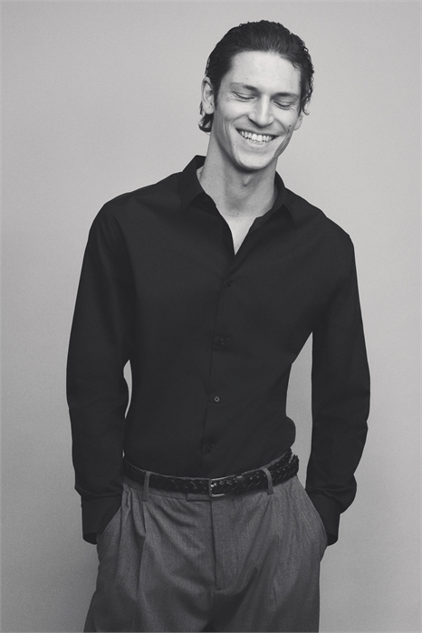 Рубашка Slim Fit с легкой глажкой 1242812003 - Фото 13703560