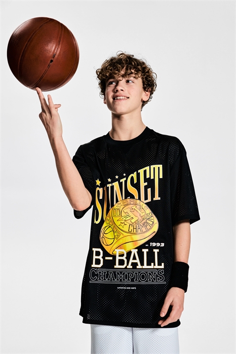 Спортивный топ из принтованной сетки с DryMove™ 1254155002 - Фото 13703767