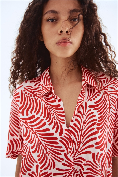 Рубашка из мятой вискозы 1260272004 - Фото 13703807