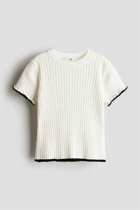 Трикотажный топ в рубчик 1224475009 - Фото 13703916