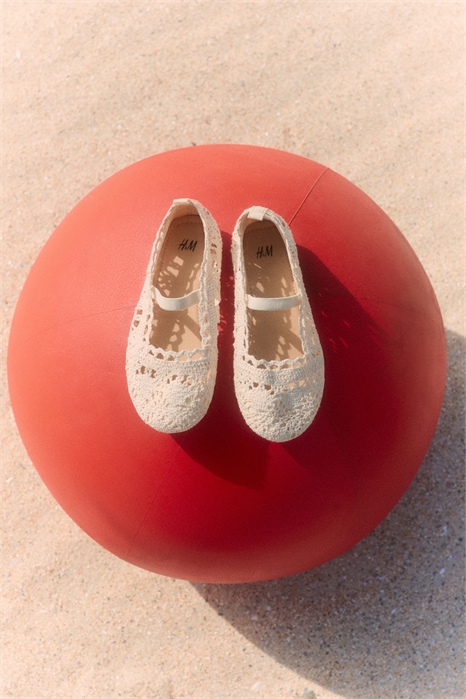 Балетки с вязаным узором 1284762001 - Фото 13704845