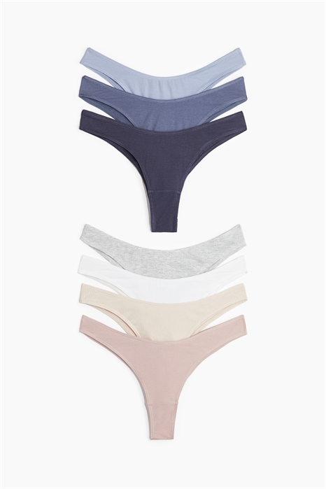 Хлопковые трусы-бразильяна, 7 штук 1237467005 - Фото 13706497