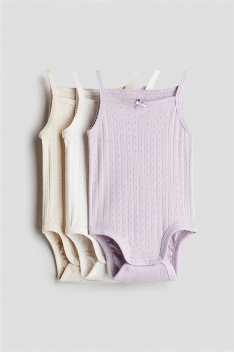 Боди без рукавов в упаковке из 3 штук 1145130013 - Фото 13707007