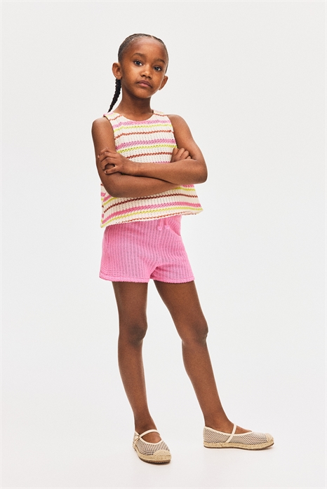 Шорты из фактурного трикотажа 1290053001 - Фото 13707074