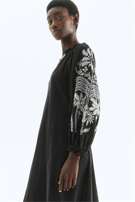 Платье из хлопка с вышивкой 1288373003 - Фото 13711490