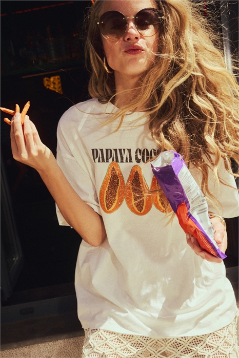 Футболка с принтом в стиле оверсайз 1296379003 - Фото 13712599