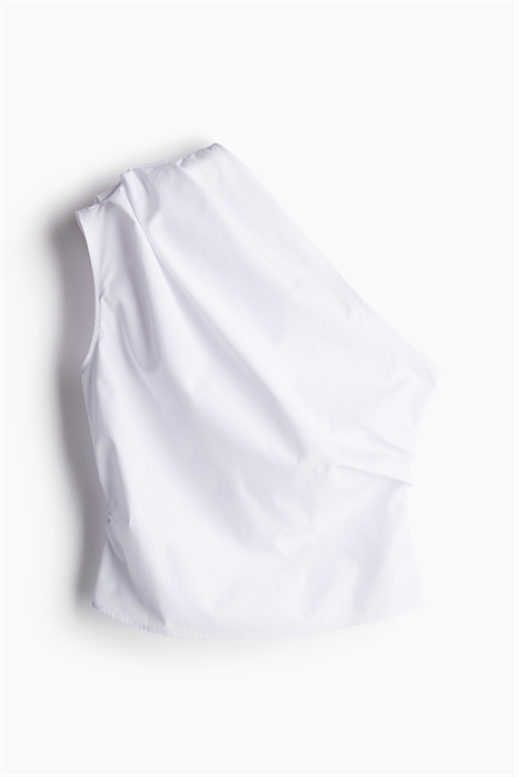 Драпированный топ на одно плечо 1235421002 - Фото 13719519