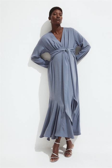 Платье из крепа с завязками MAMA 1285074001 - Фото 13719792