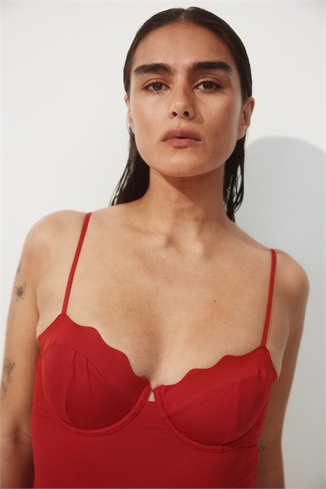 Купальник с высокой ножкой и заниженной талией 1282348002 - Фото 13719932