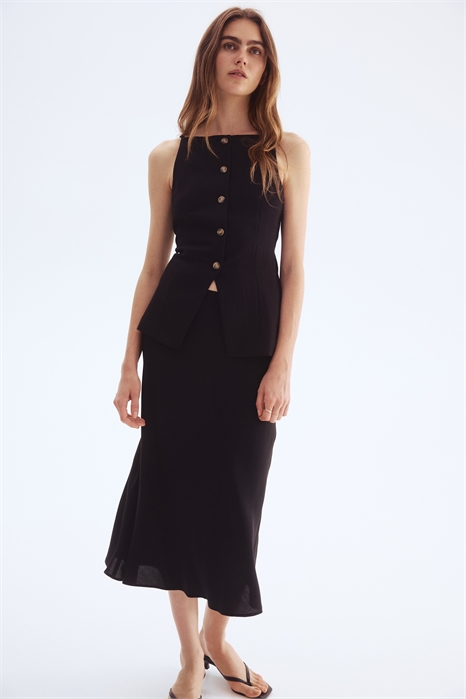 Расклешенная юбка-слип 1293290001 - Фото 13720076