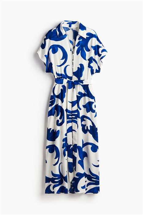 Платье-рубашка с завязывающимся поясом 1233620004 - Фото 13720141