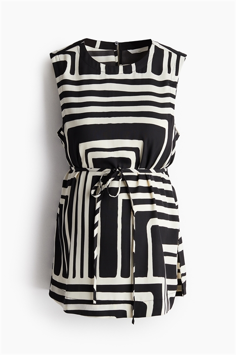 Блузка с завязывающимся поясом MAMA 1228290003 - Фото 13720269