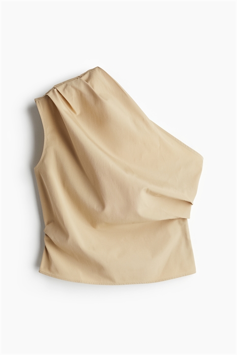 Драпированный топ на одно плечо 1235421001 - Фото 13720344