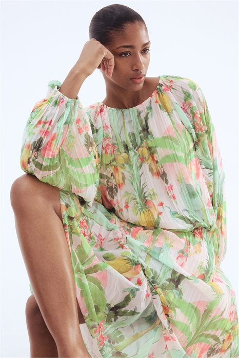 Плиссированное платье макси 1308381002 - Фото 13720649