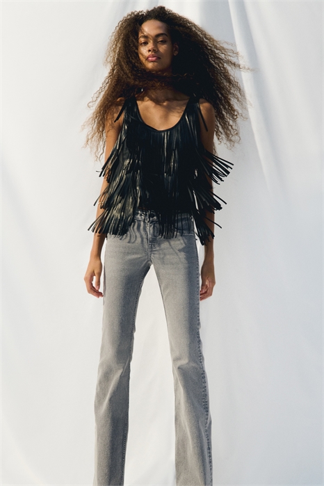 Расклешенные низкие джинсы 1239854024 - Фото 13723337