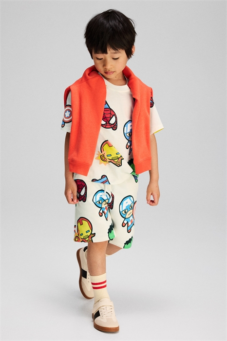 Шорты из принтованной толстовки 1281887005 - Фото 13723664