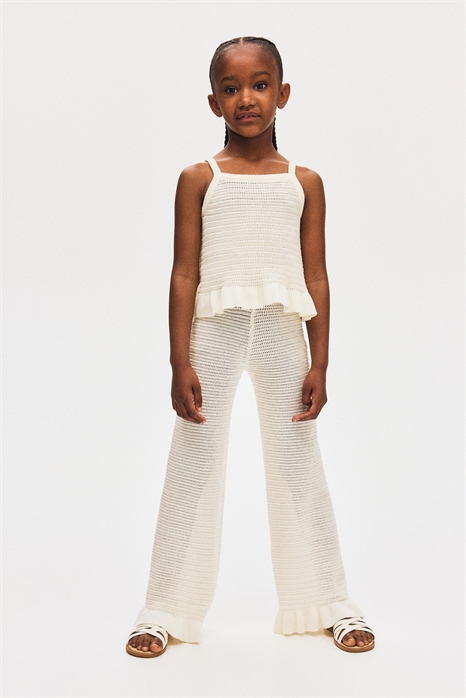 Расклешенные леггинсы из хлопкового трикотажа 1288669001 - Фото 13723880