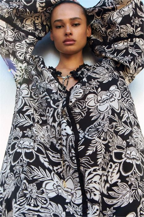 Платье-туника с трубчатыми рукавами 1289460003 - Фото 13723941