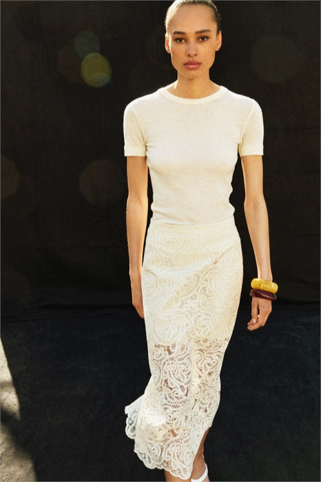 Кружевная юбка-карандаш 1290801001 - Фото 13724105