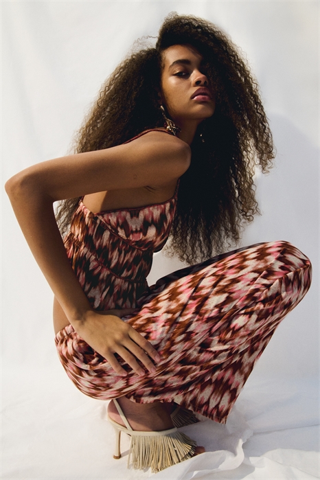 Прямые брюки со шнурком 1281206005 - Фото 13726109