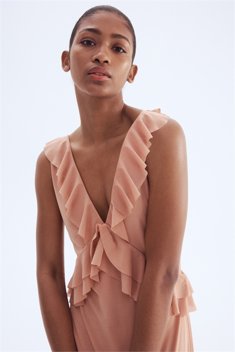 Платье с отделкой воланами 1309643001 - Фото 13726181