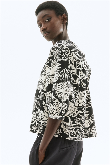 Блузка из поплина с воздушными рукавами 1273994006 - Фото 13726604