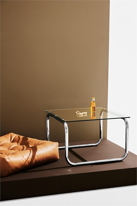 Журнальный столик Lulu из стекла и хрома 1281019002 - Фото 13727292