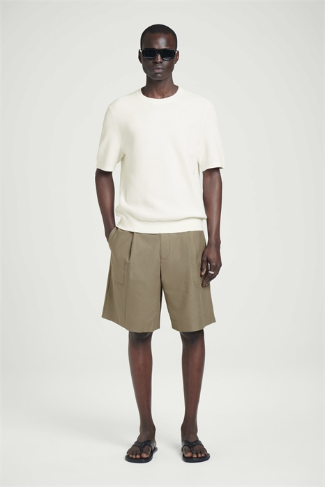 Шорты-чинос из хлопкового трикотажа 1282016002 - Фото 13728749