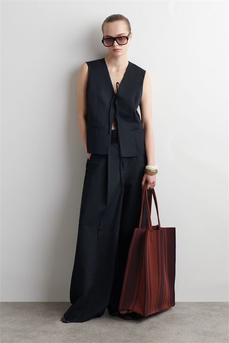 Полосатая сумка-тоут 1282418001 - Фото 13735239