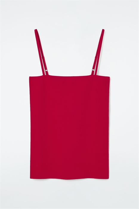 Трикотажный топ-бандо в рубчик с бретелями 1227194002 - Фото 13735260